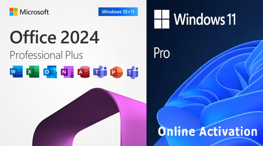 MICROSOFT OFFICE 2024 PRO PLUS & WINDOWS 11 PRO BUNDLE